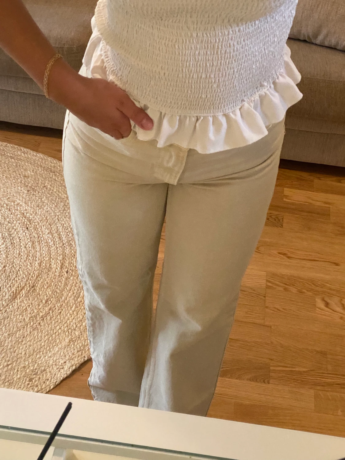 Beige raka jeans  - 90