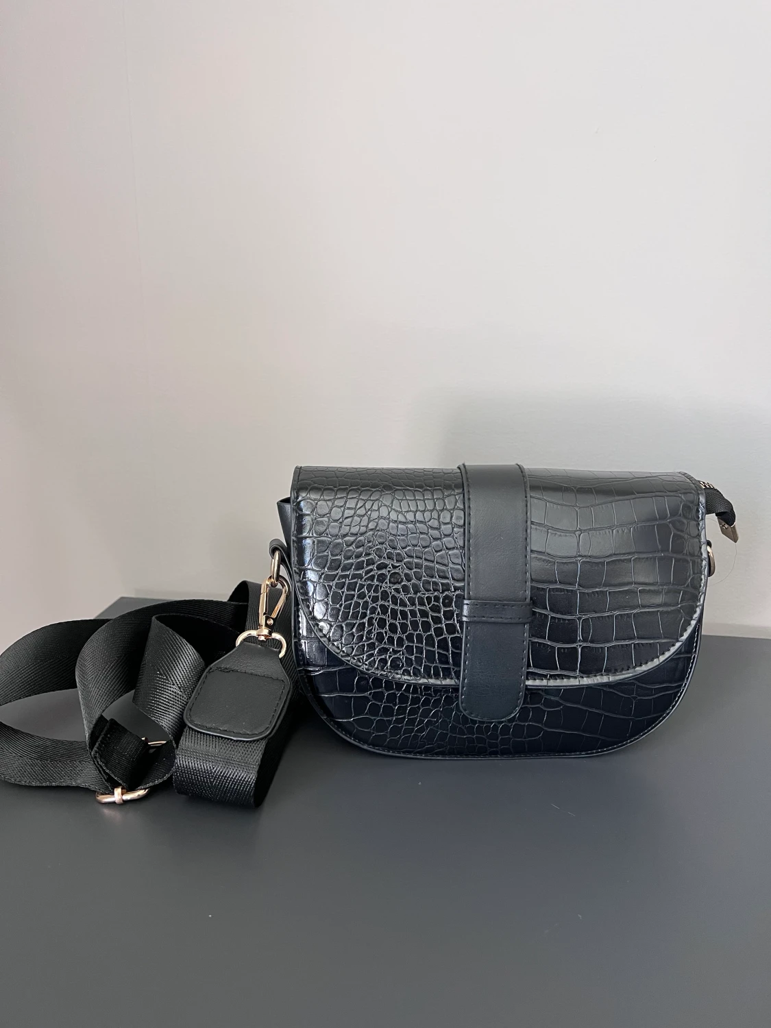 Svart väska från glitter