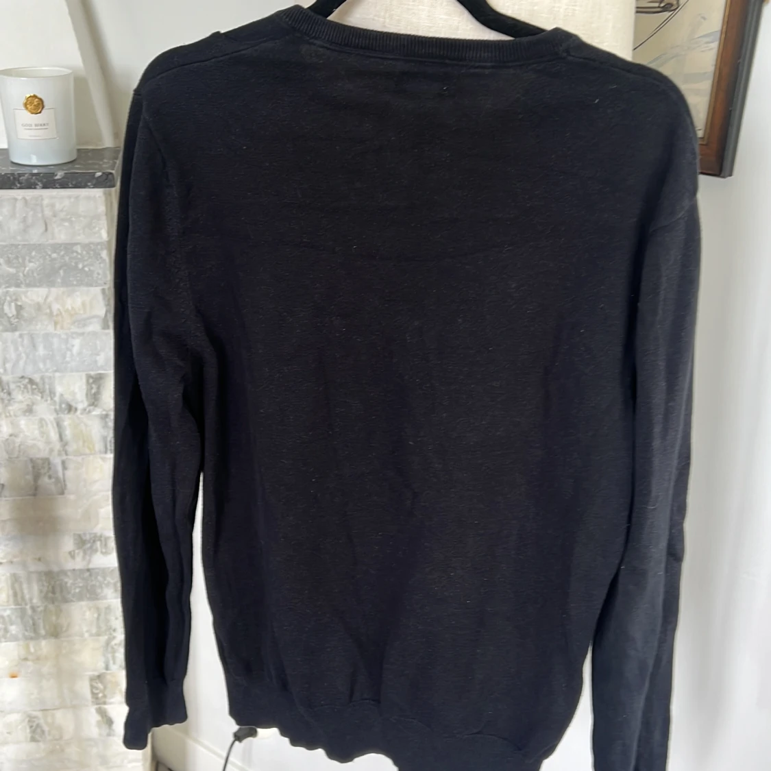 V-ringad bomullströja - 90