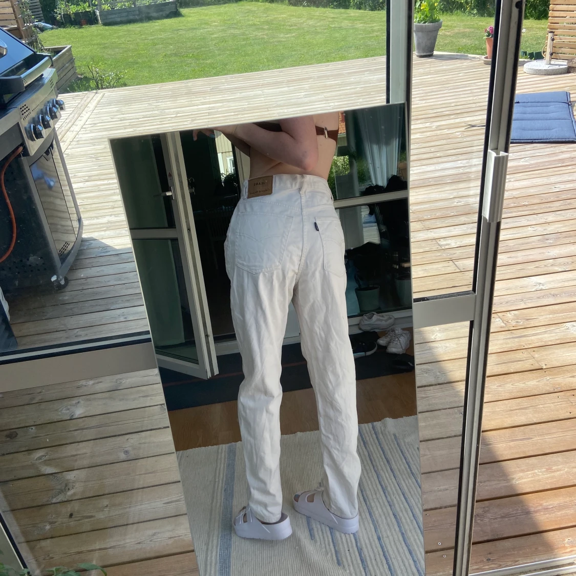 Vita supersnygga jeans - 90