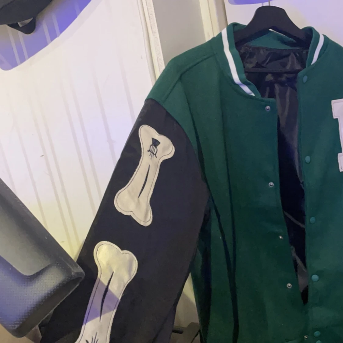 Grön college jacka - 90