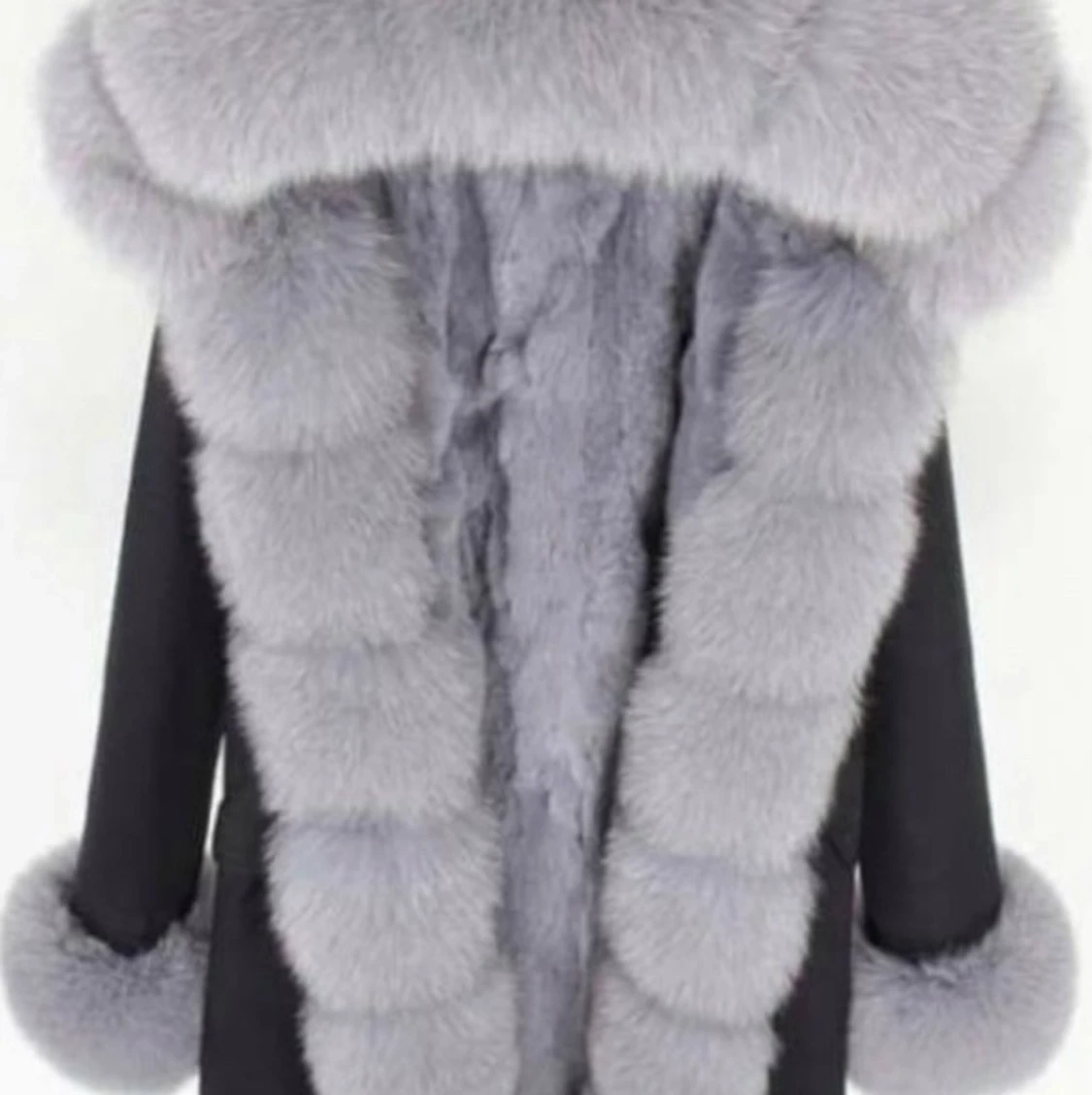 Parkas jacka, äkta päls. Storlek M / S