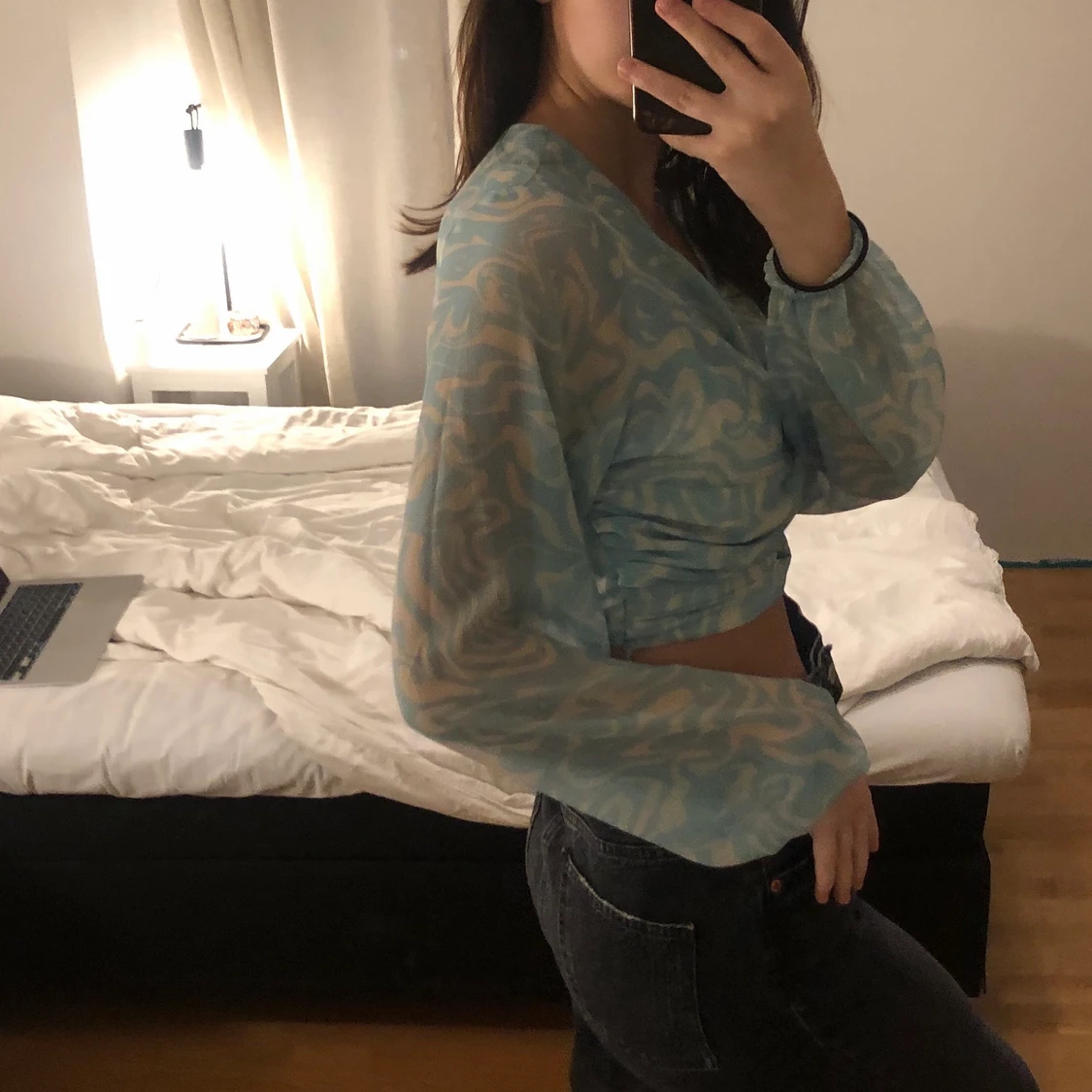 mönstrad festtopp - 91