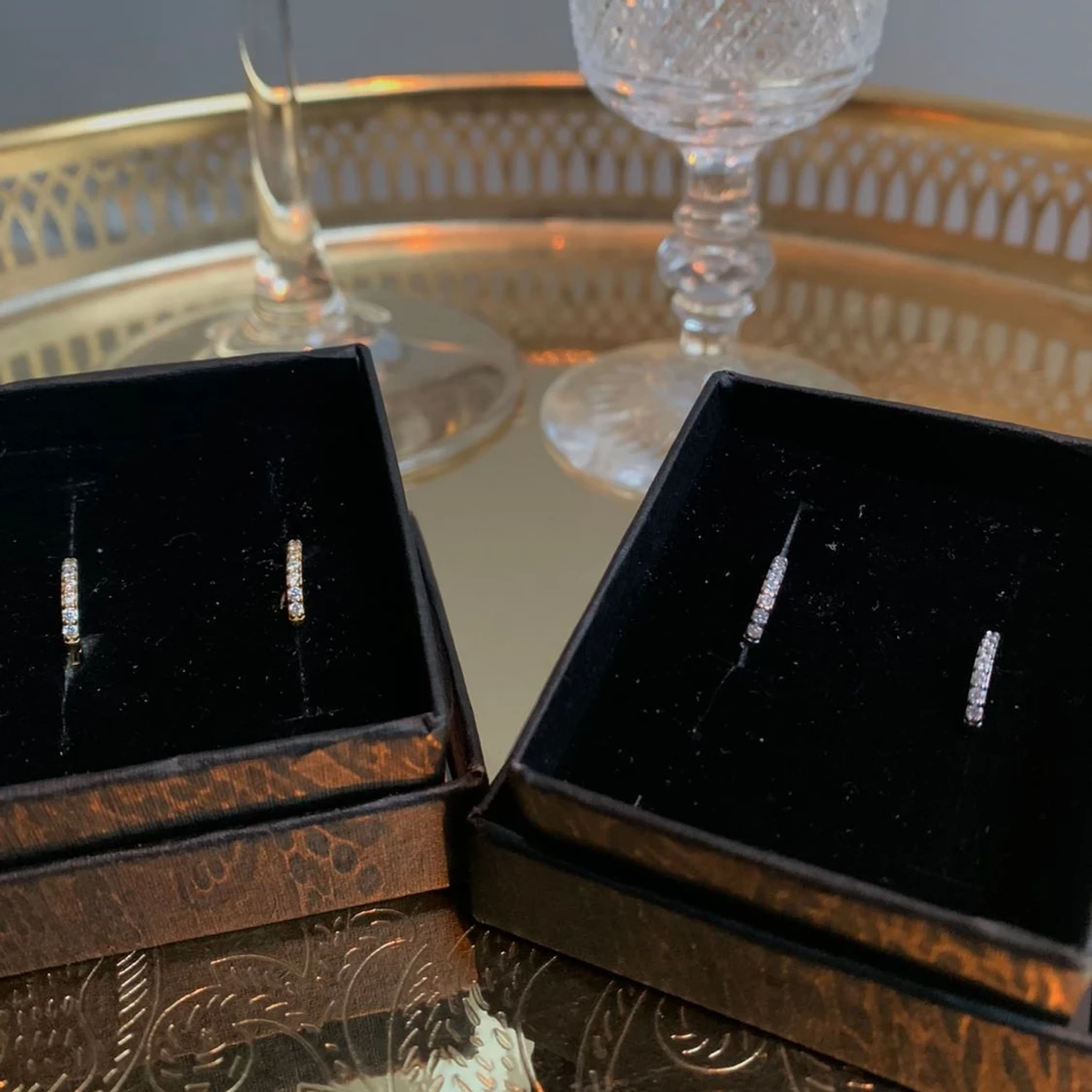 Hoopörhänge guld silver