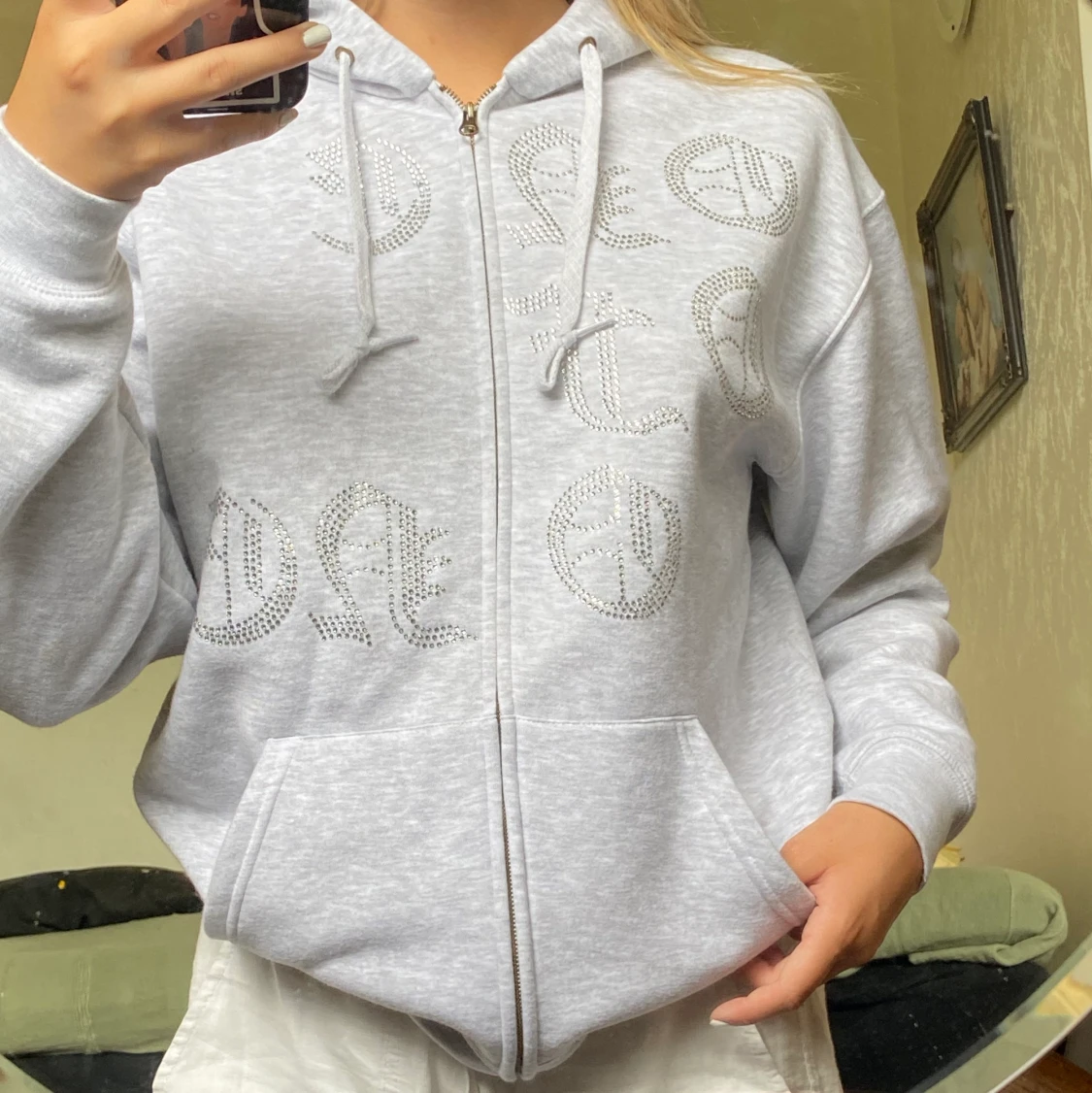 Oneofone hoodie grå M