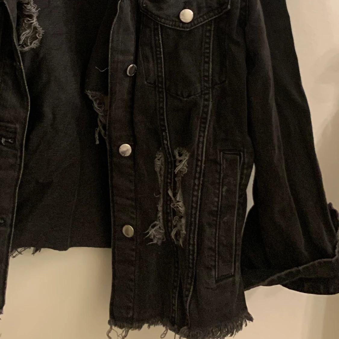 Sliten jeansjacka  - 91