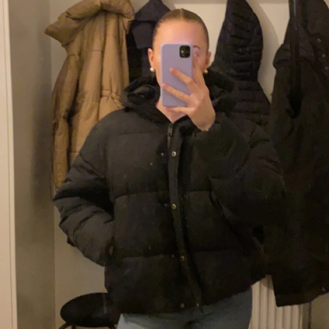 Svart vinterjacka - 90