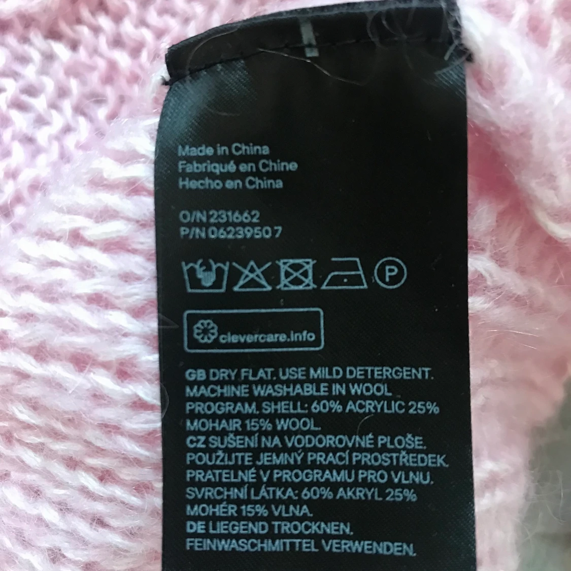 Rosa stickad tröja  - 91