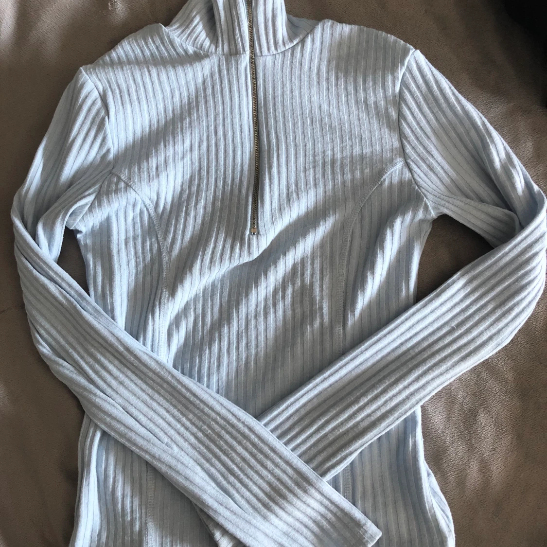 Blå långärmad topp - 90