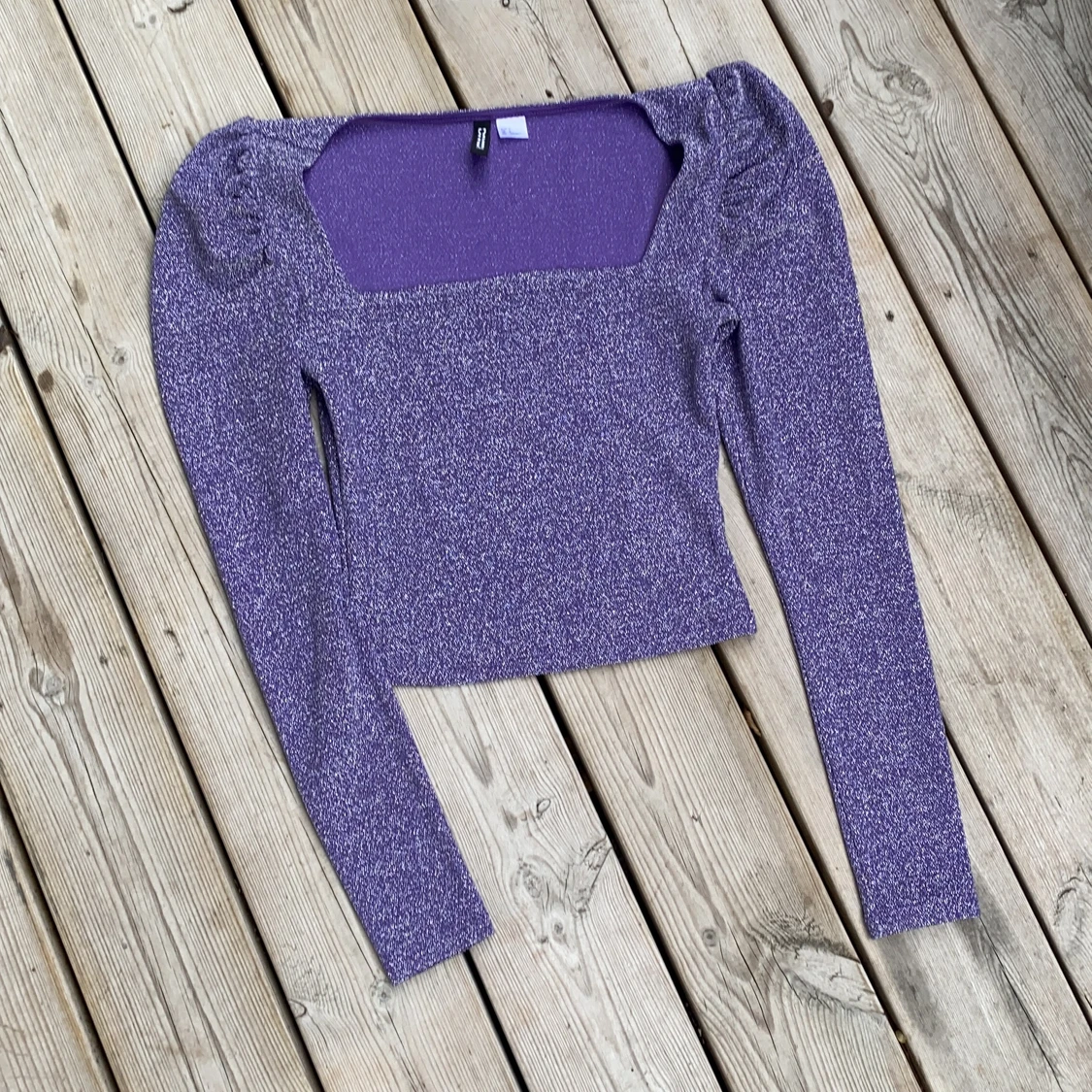 Lila glitter tröja