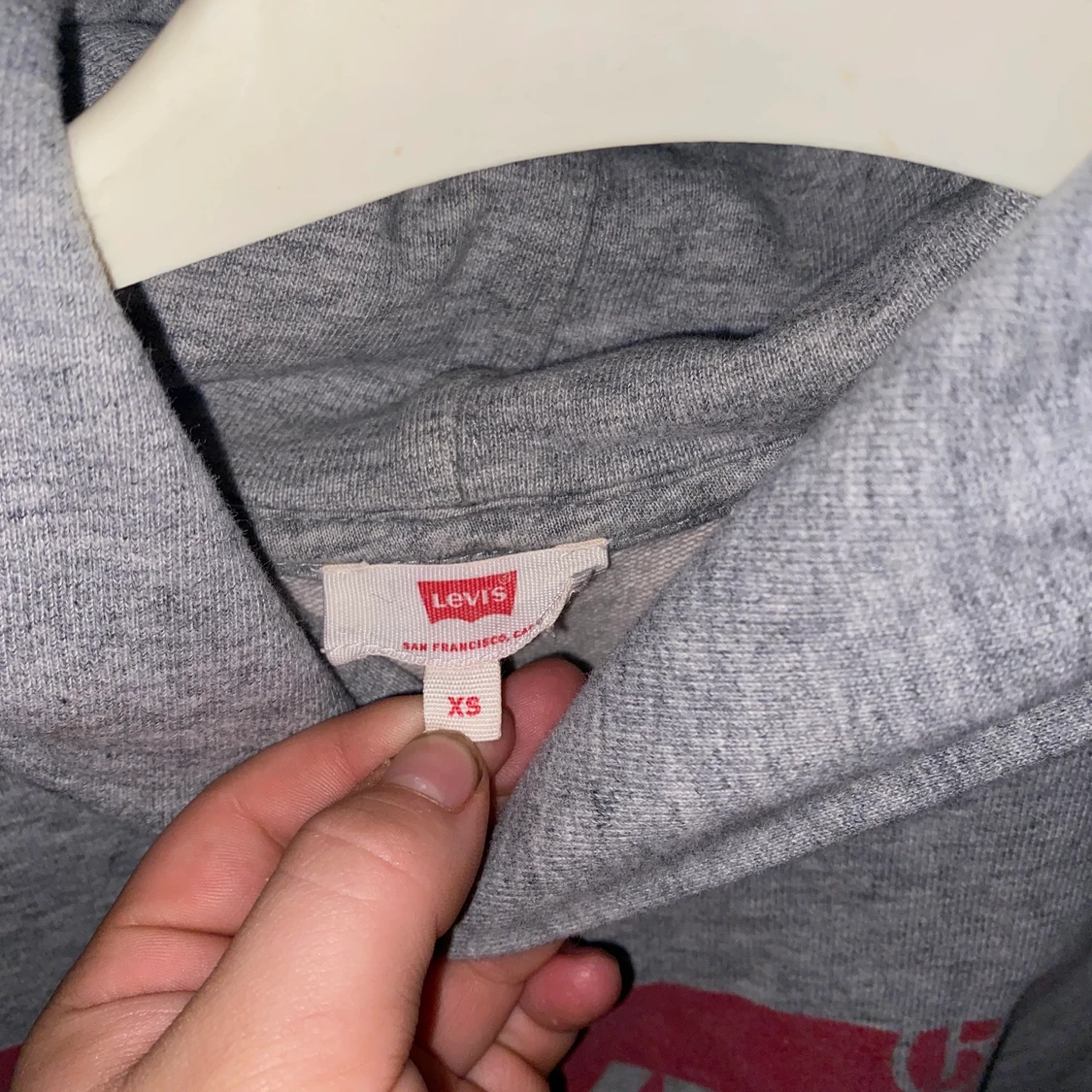Levi’s hoddie, grå och röd! - 91
