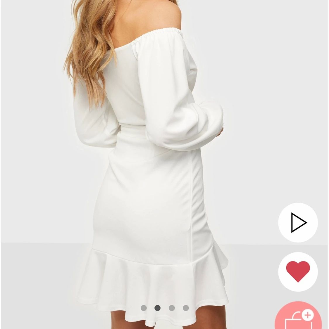 Vit klänning storlek 40 - 91