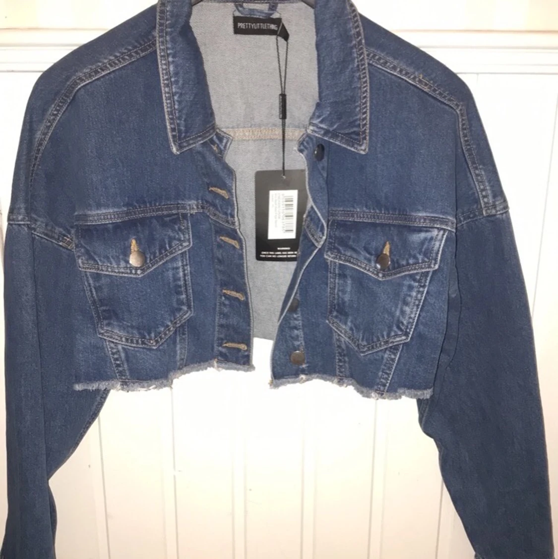 Ny cropad jeansjacka