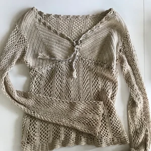 Virkad topp - Jättefin virkad topp köpt second hand