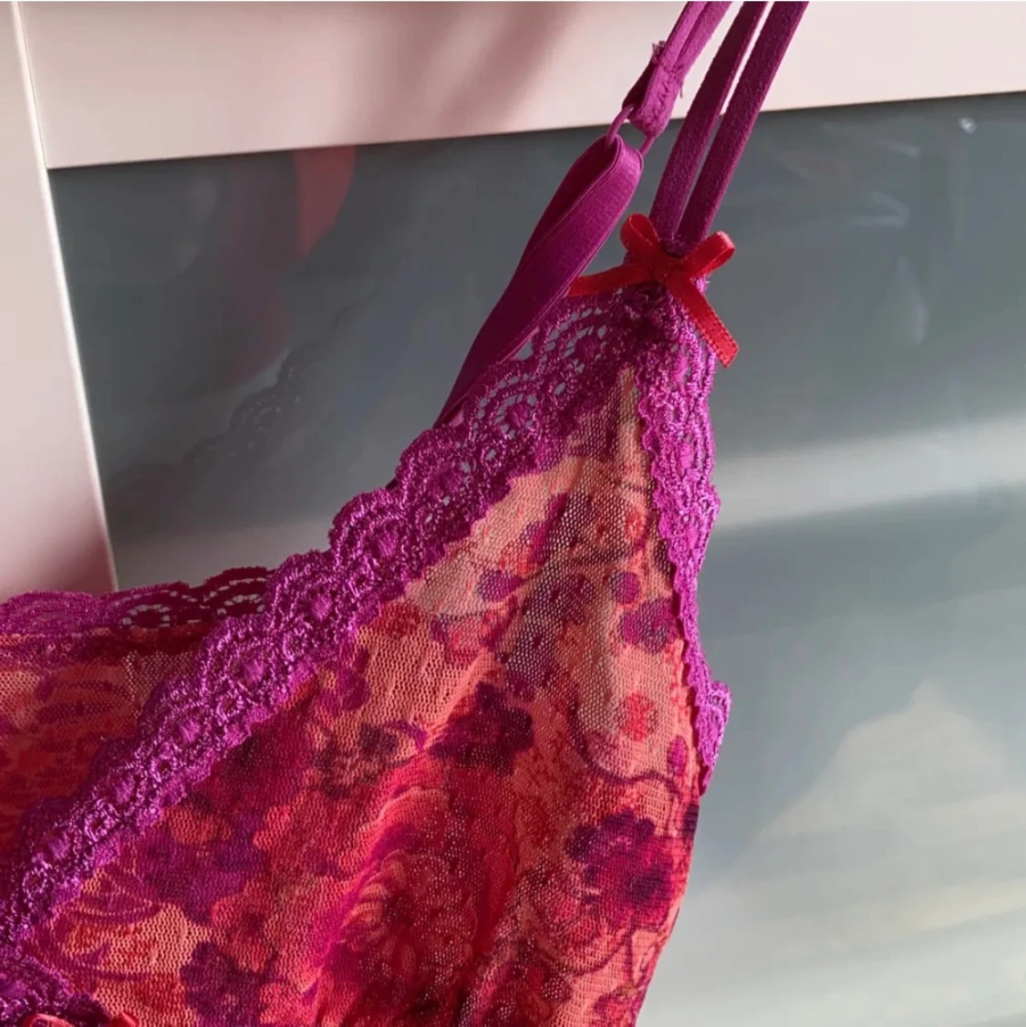 rosa spetslinne - 90