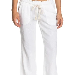 Linnebyxor - Så snygga linnebyxor som är perfekta nu till våren och sommaren😊 skulle säga att storleken passar de som brukar ha XS-M, Buda från 400kr💗