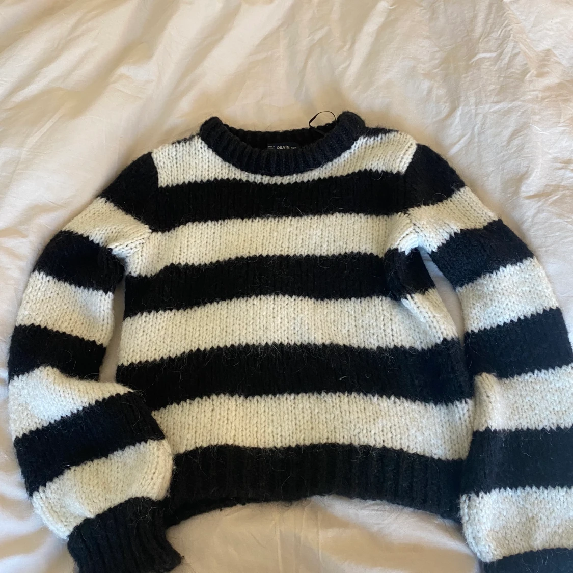 Randig stickad tröja - Chiquelle - 90