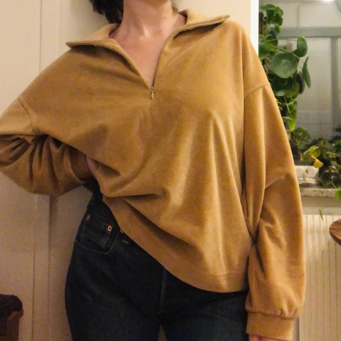 & Other stories velour sweatshirt