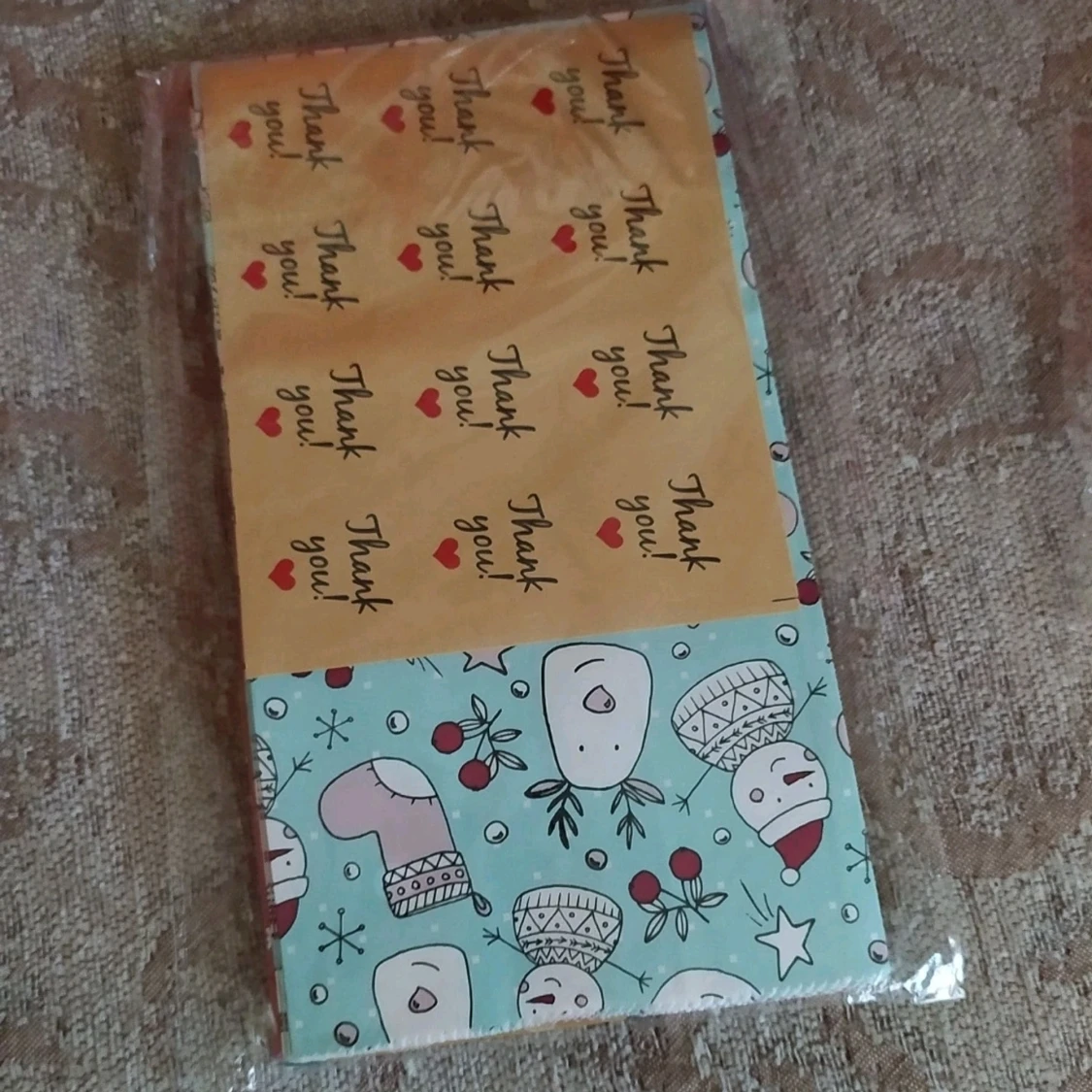 Presentpåsar m. jultryck o klistermärken - 90