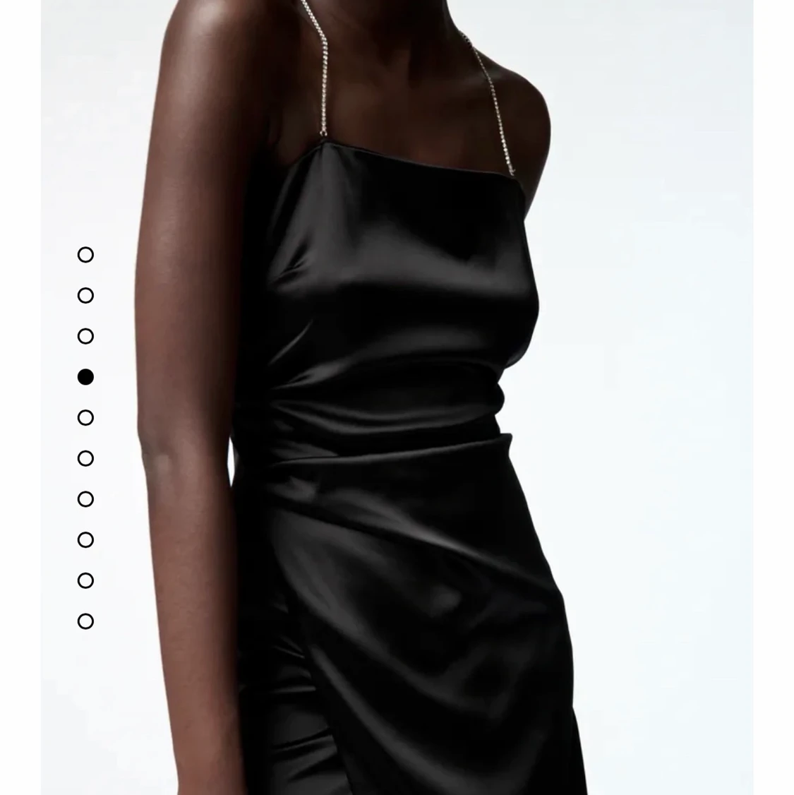 Zara diamant strap klänning svart - 91