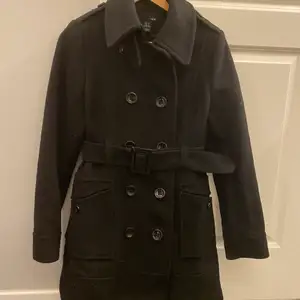 Snygg kappa, svart, ull. 