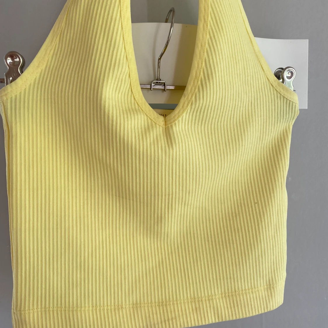 Gul halternecktopp, storlek S