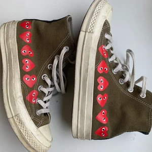 Comme des Garçons x Converse - Worn only a few times, check stains on soles (pictured). Otherwise really good condition, not worn down. Worn about 2 months. Fresh and comfortable.