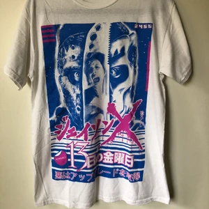Retro Friday The 13th Movie Jason X Tee - Retro Friday The 13th Movie Jason X T-Shirt Size medium, fits like a regular men’s size medium.  Excellent condition, no flaws or damage.  DM if you need exact size measurements.   Buyer pays for all shipping costs. All items sent with tracking number.   No swaps, no trades, no offers. 