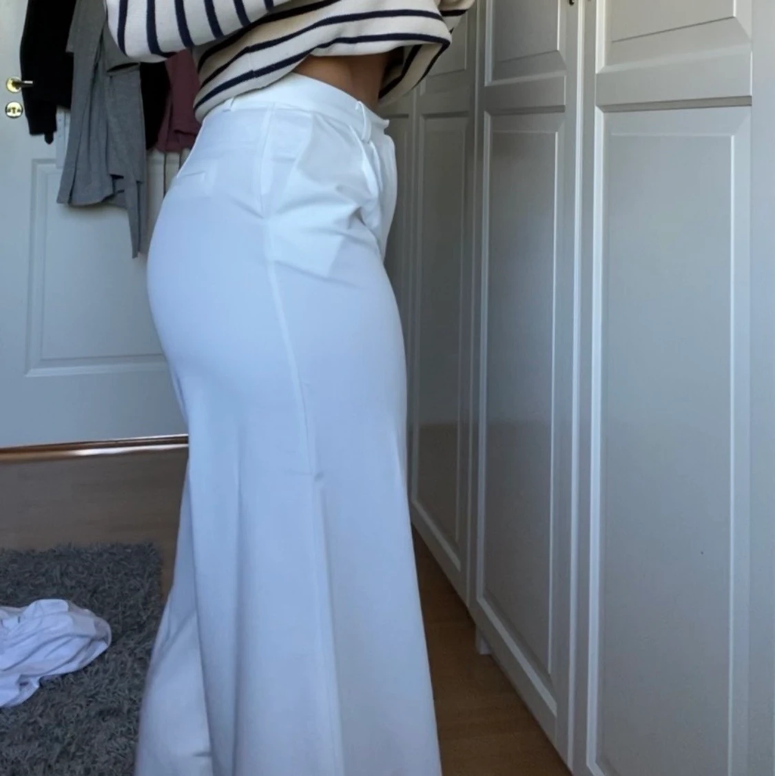 Vita kostymbyxor  - 90