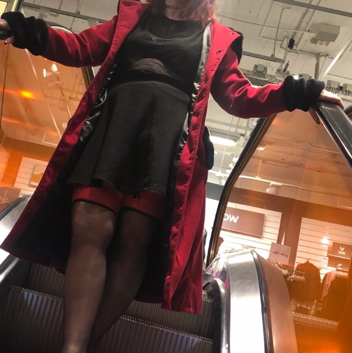 Röd kappa från Chock - 90