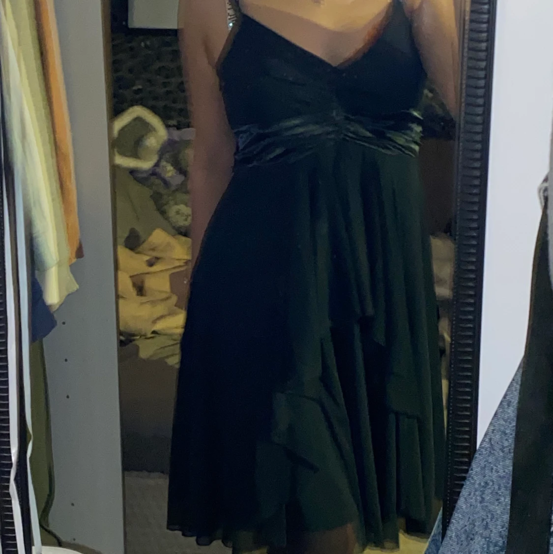 Marinblå klänning  - 90