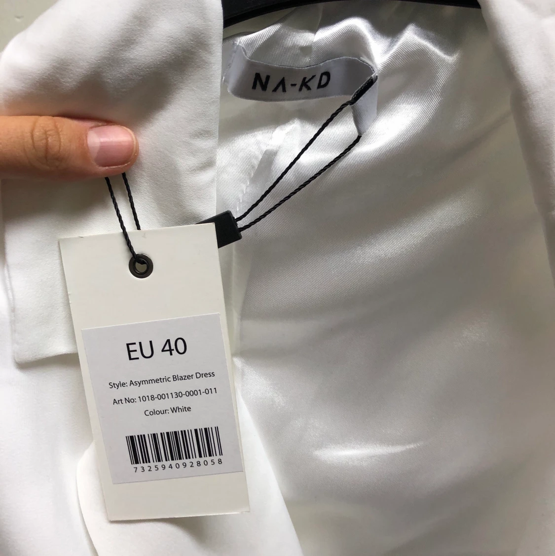 Vit lång blazer - 90