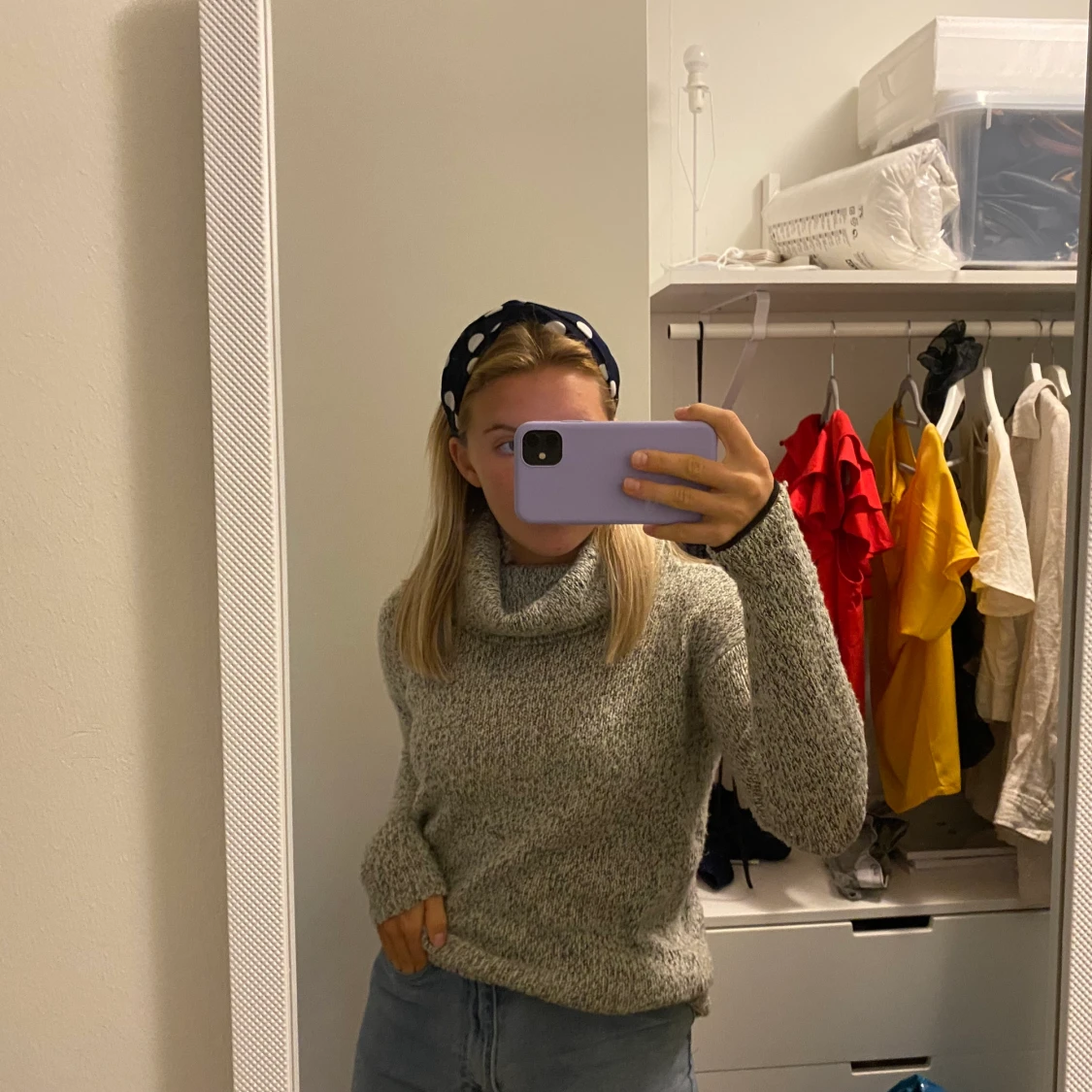 Gråmelerad polo - 90