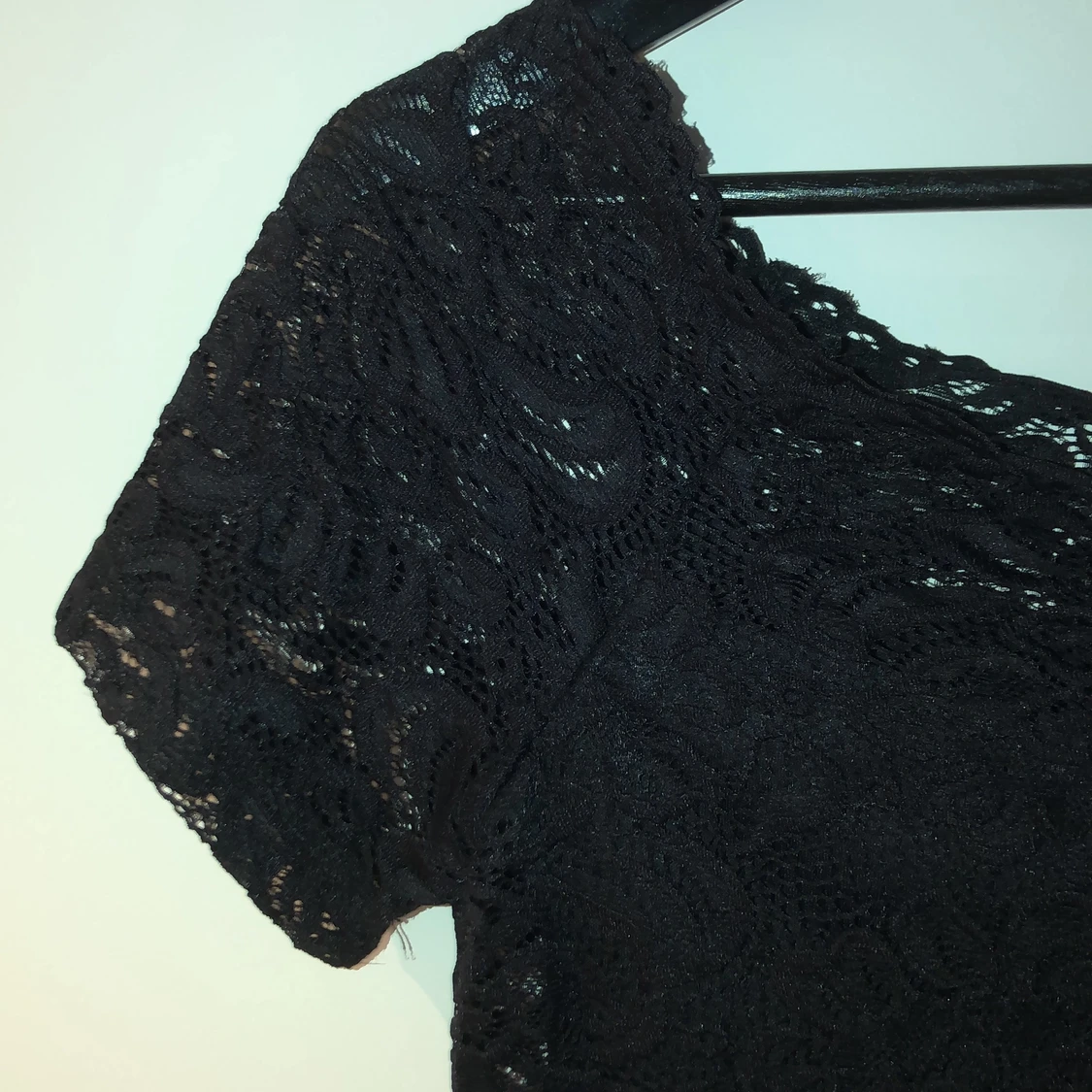 Svart spets topp från Vila.  - 90