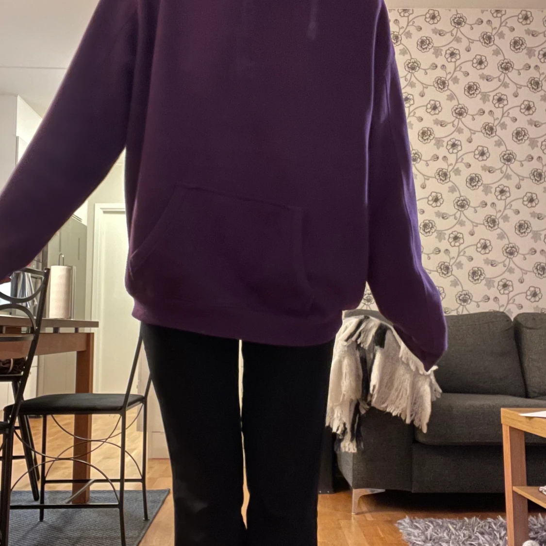 Oversized lila hoodie