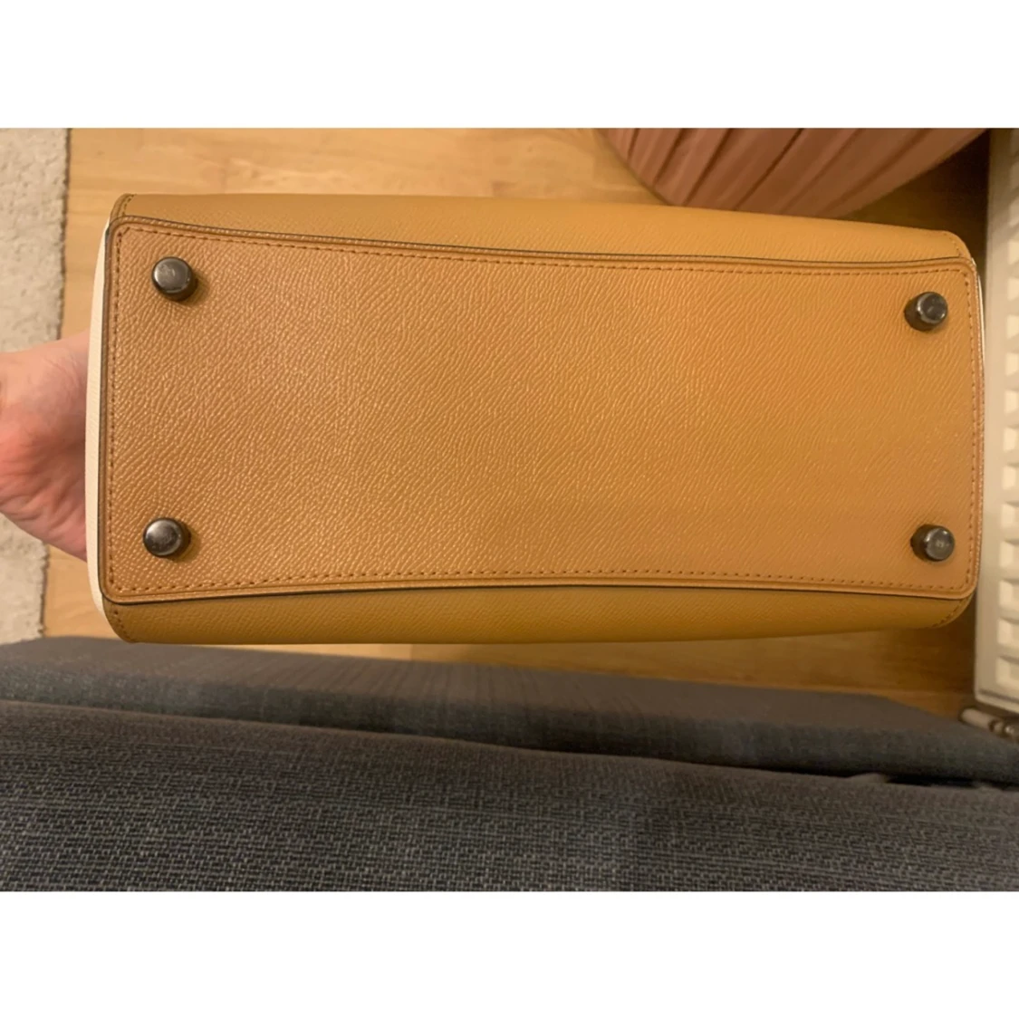 Coach Rowan Satchel bag- beige/svart/vit - 91