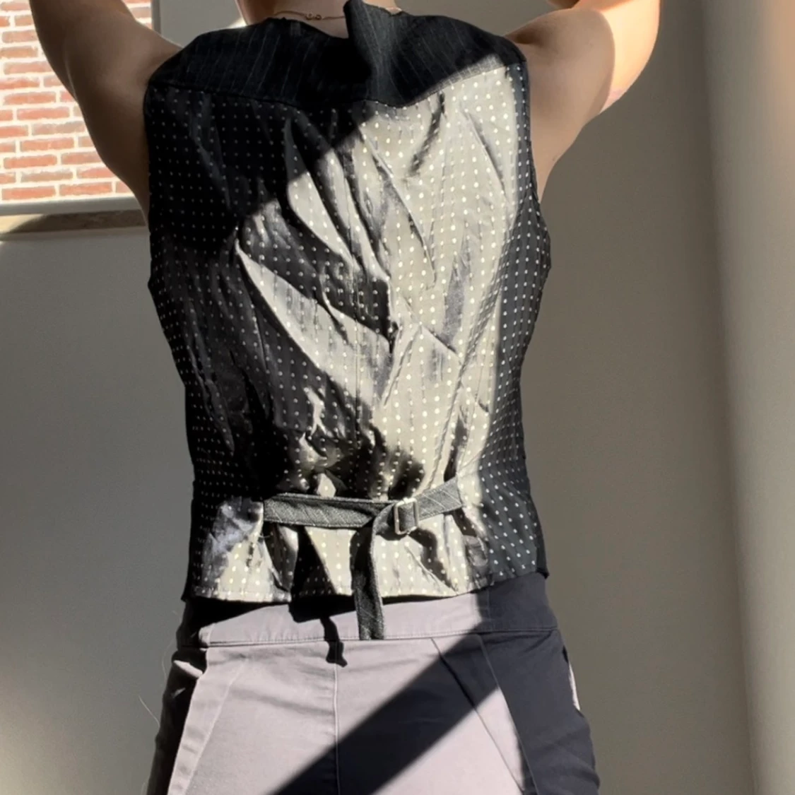 Grå kostymväst - 90