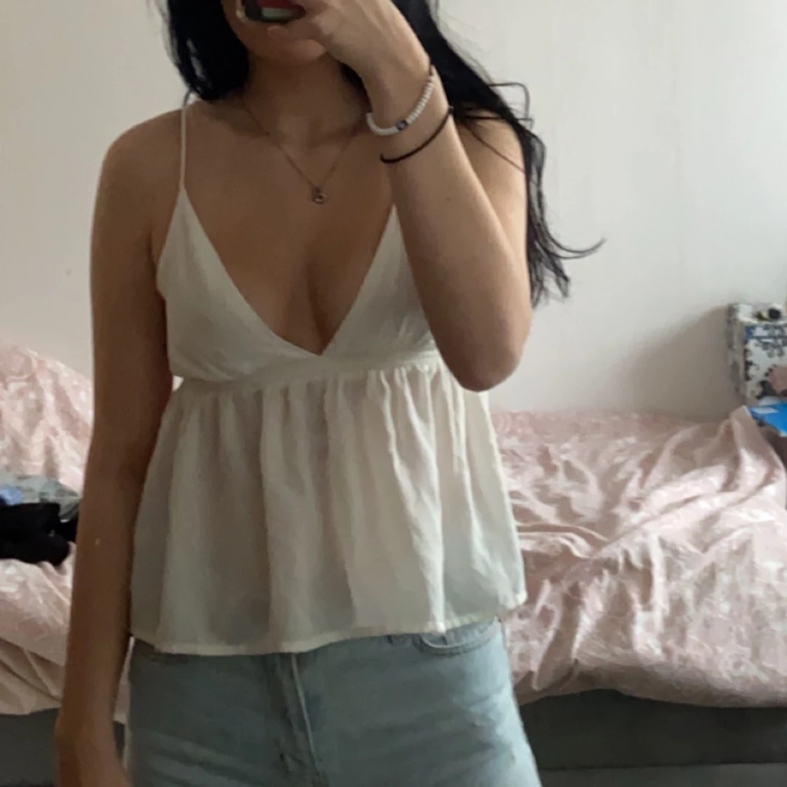 Linne tröja från bikbok  - 90