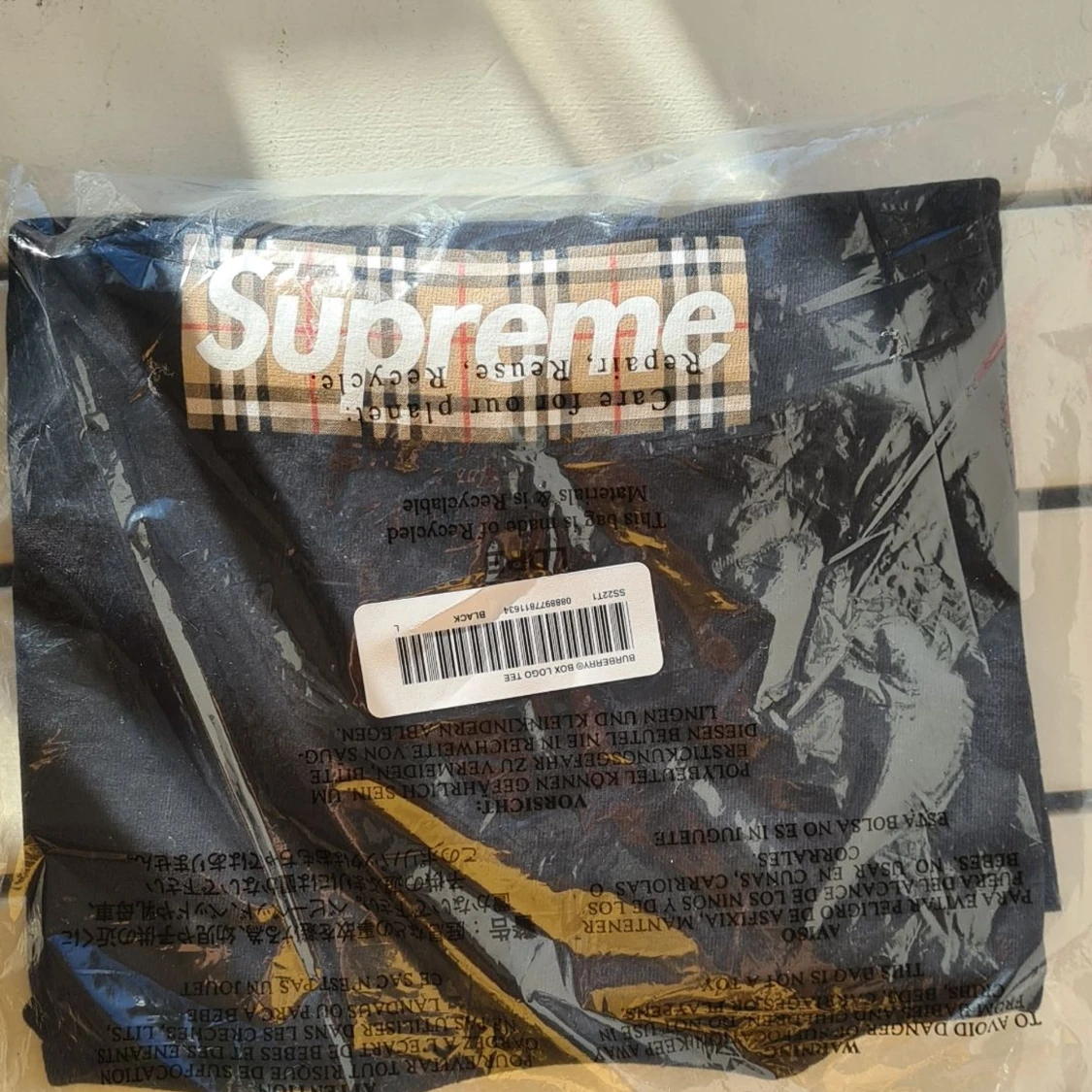 Supreme x Burberry box logo t-shirt - 90