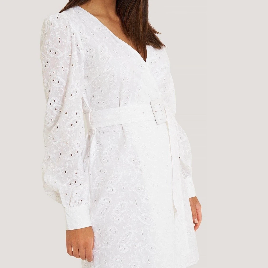 Anglaise overlap dress