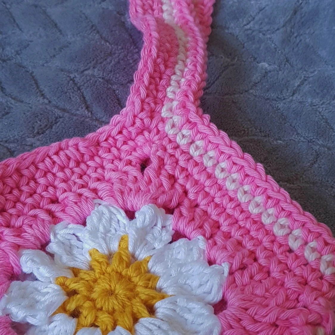 Virkad Väska - Rosa - 90