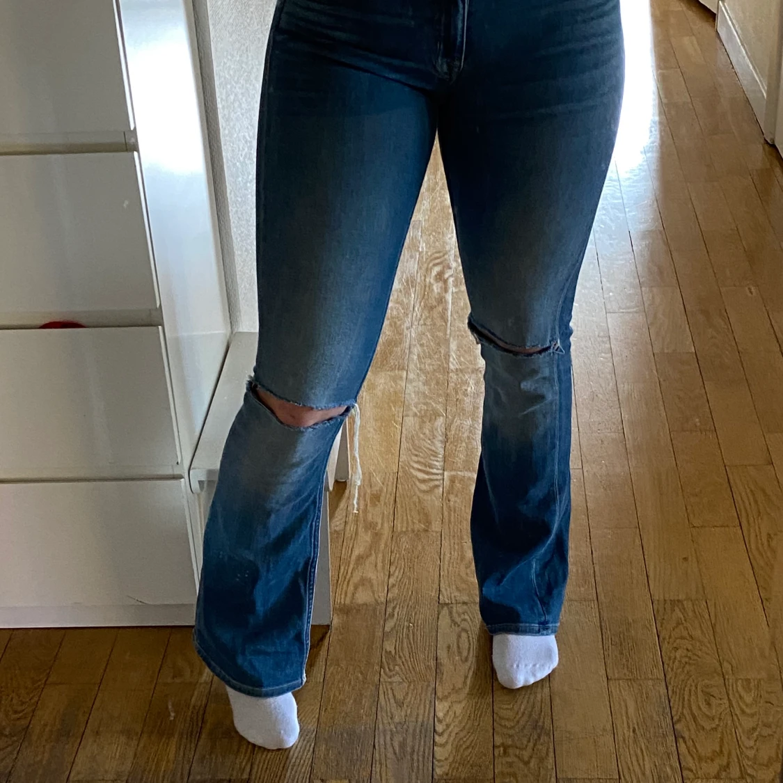 Corocker lågmidjade bootcutbyxor 