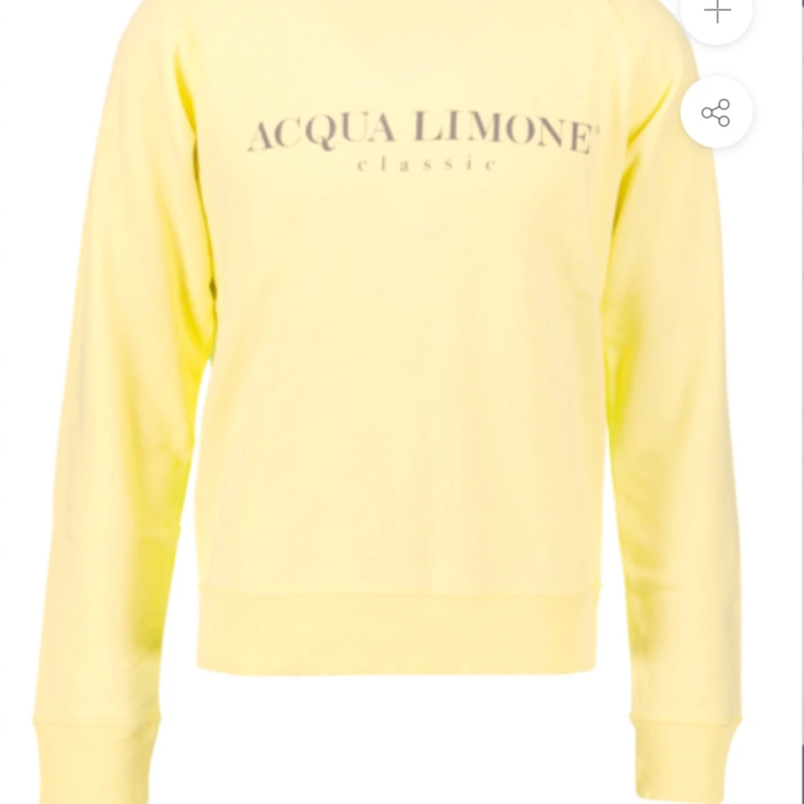 Yellow aqua limone crewneck storlek S