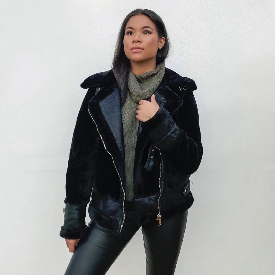 Fuskpäls jacka  - 90