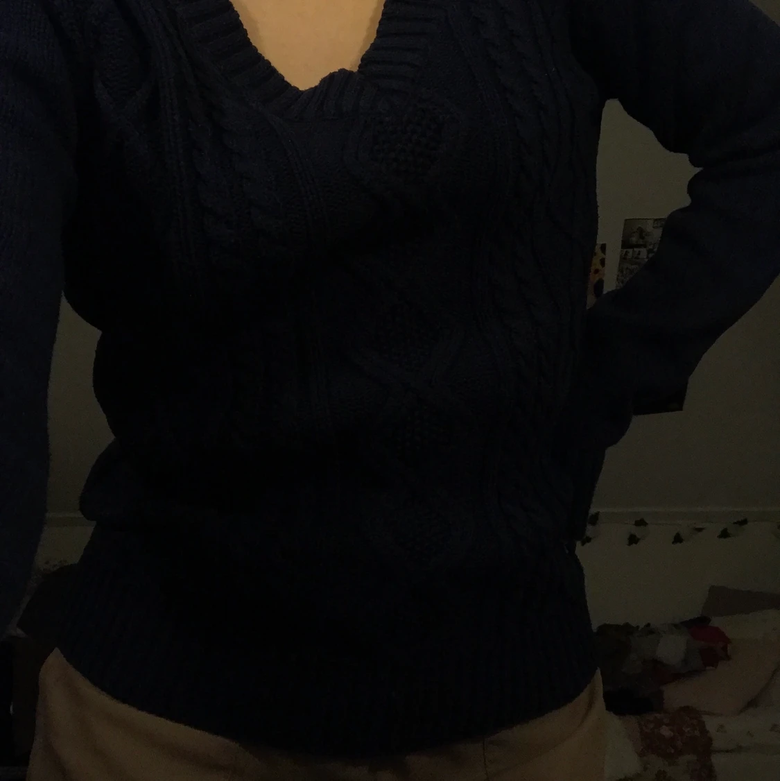 stickad tröja 