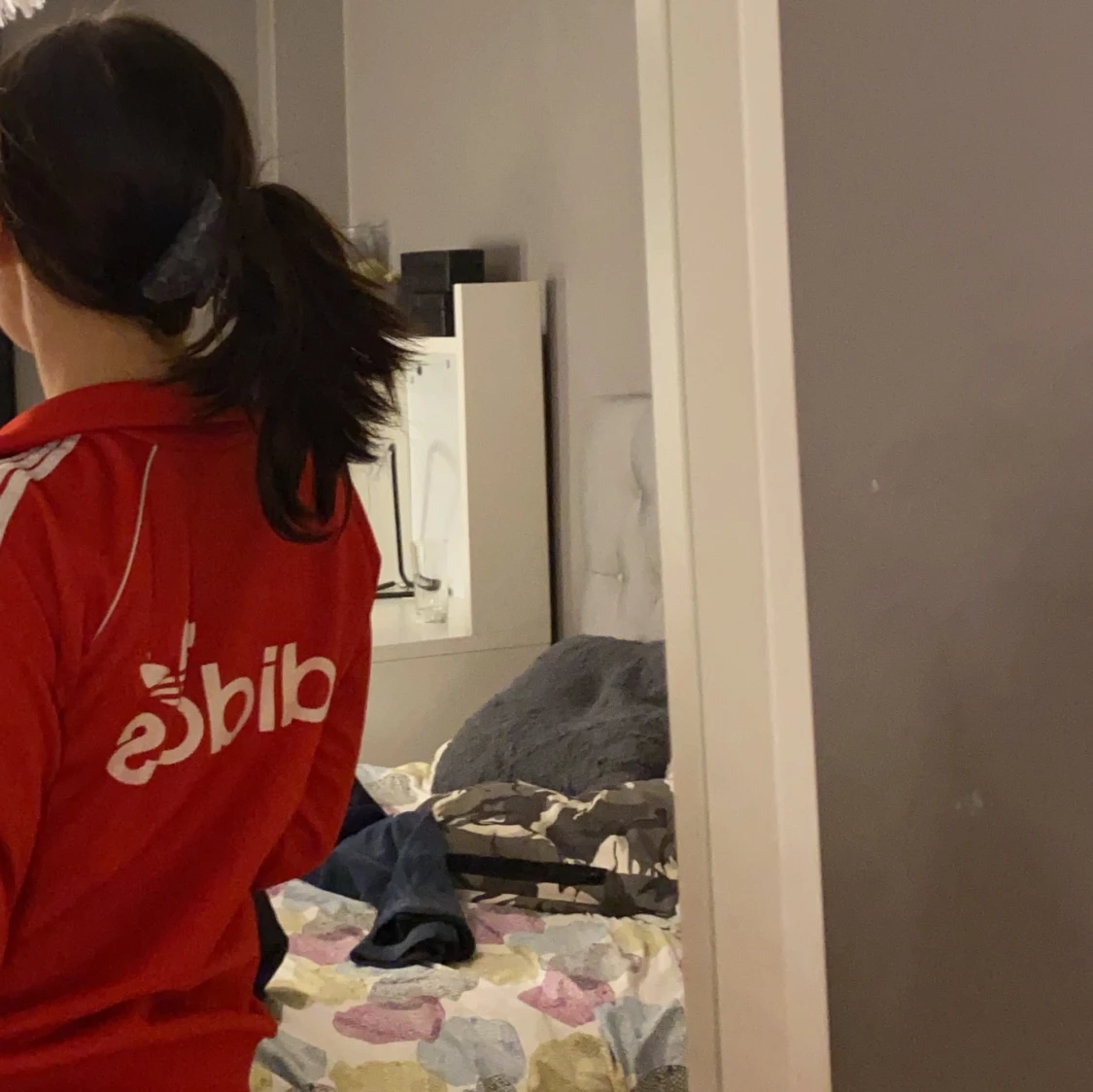 Adidas zip up röd - 90