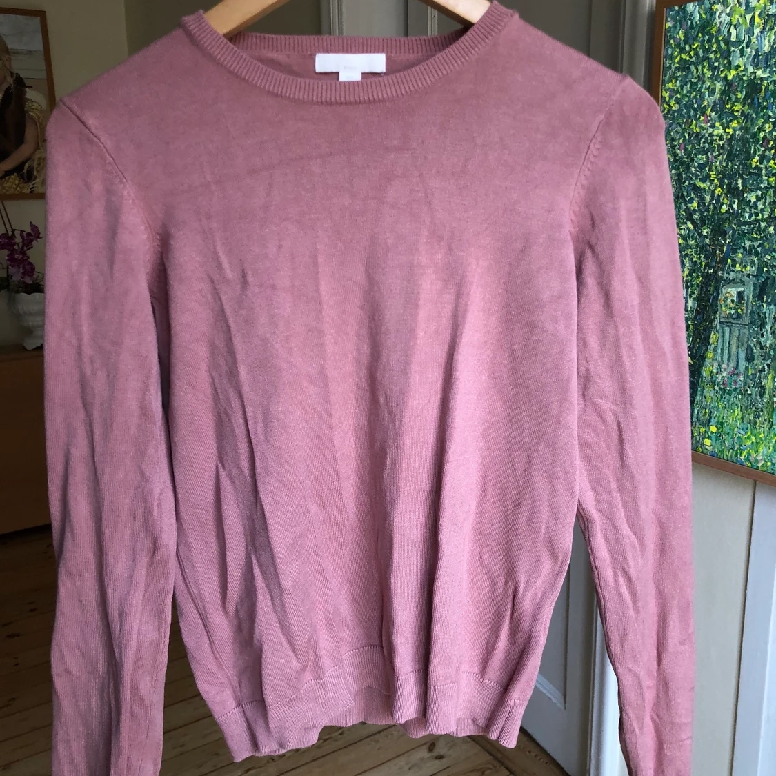 Smutsrosa college tröja