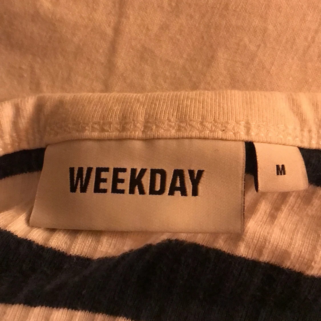 Randig långärmad topp medium - 91