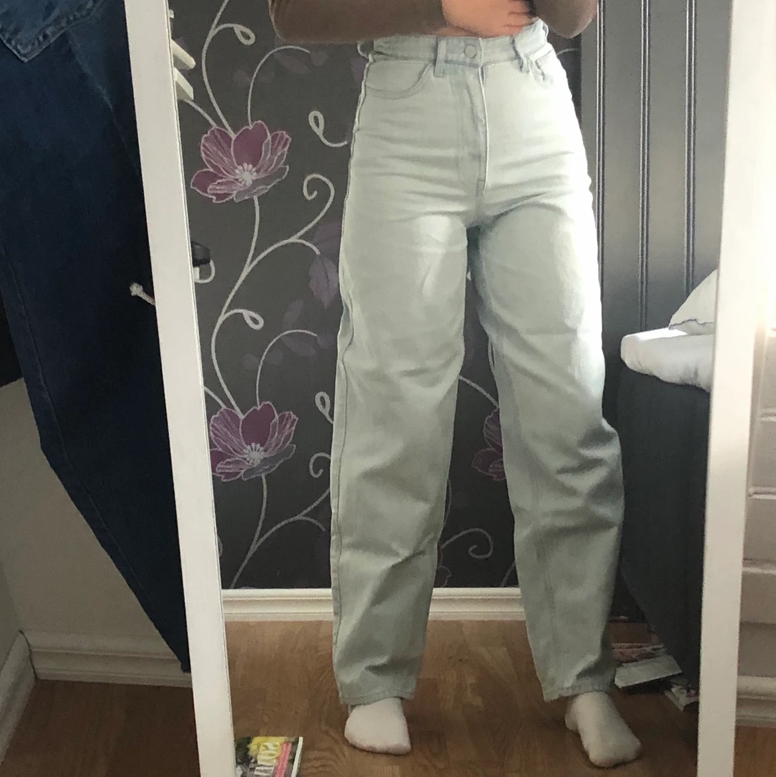 Raka ljusblåa jeans  - 90