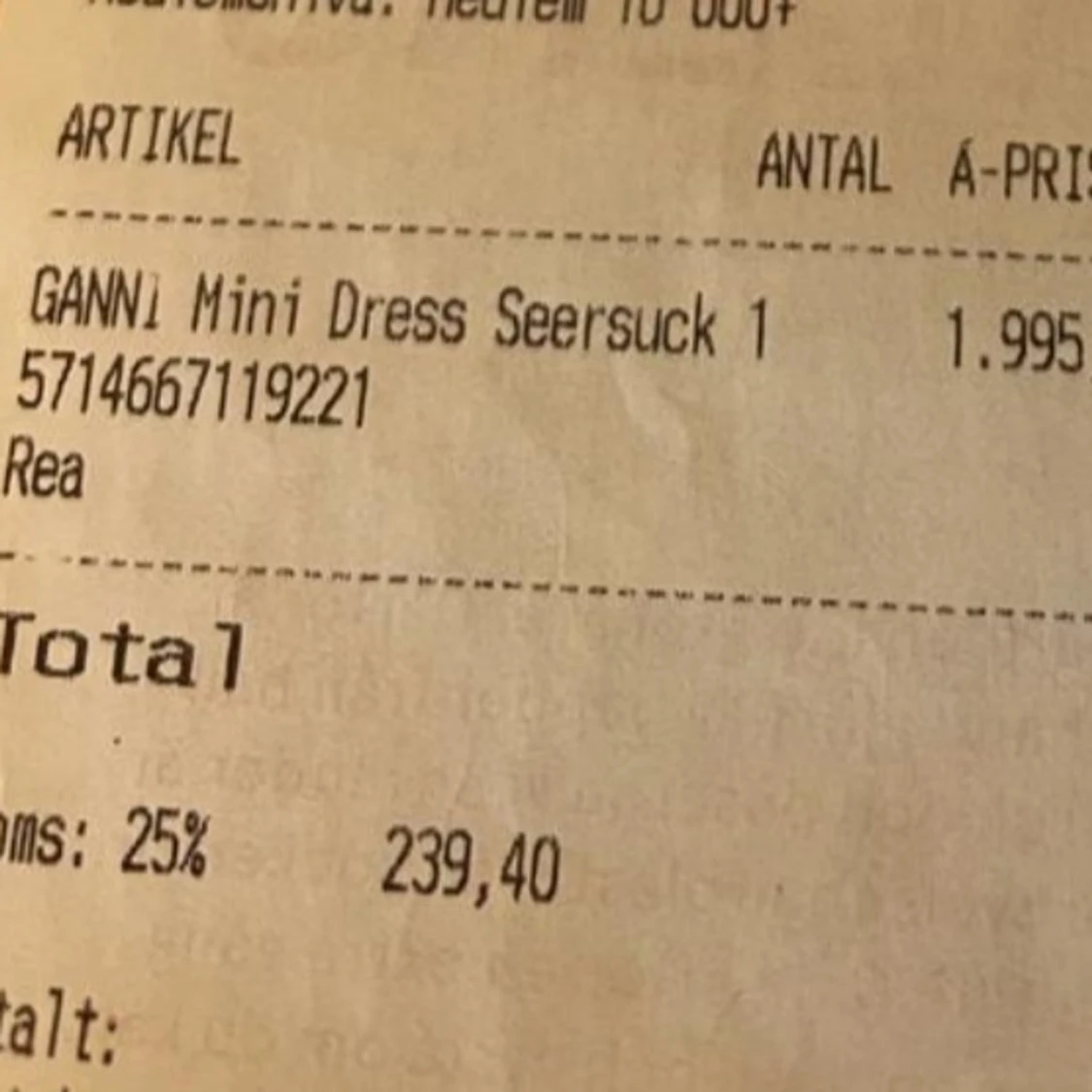 Ganni minidress oanvänd - 91